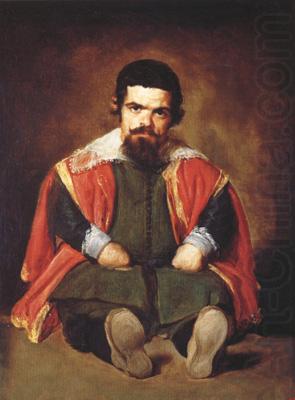 Diego Velazquez Portrait d'un nain assis a terre (don Sebastian de Morra) (df02) china oil painting image